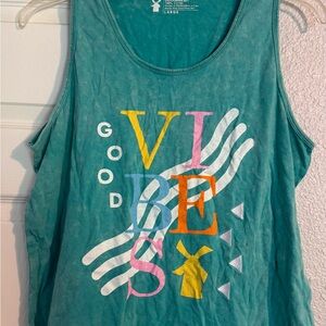 L Dutch Bros Teal Tank Top